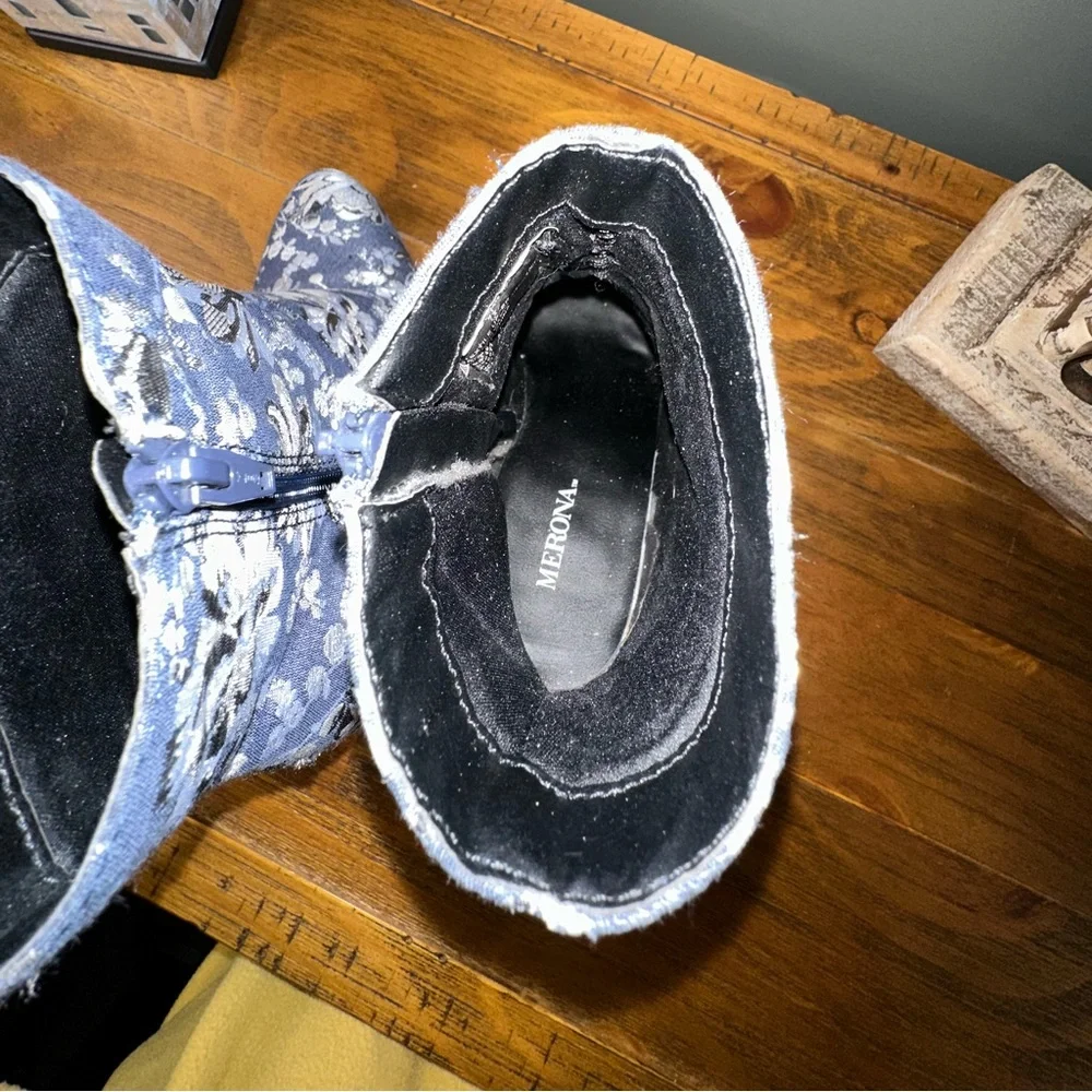Merona ankle boots with a heel, super nice! Flashy and ready for night out 7 1/2